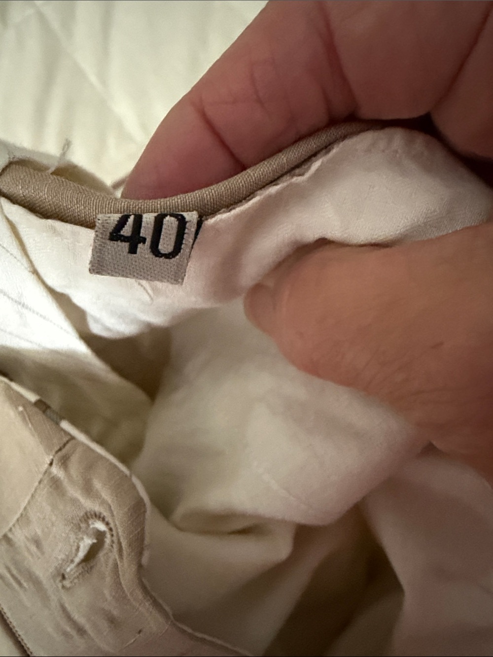 Men's Pleated Linen/Silk Dress Pants - Picture 5 of 6